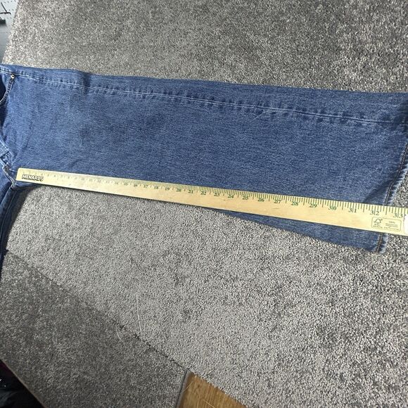 Levis 501 Jeans 38x34 Medium Wash Straight Leg Button Fly Cotton - Picture 11 of 16